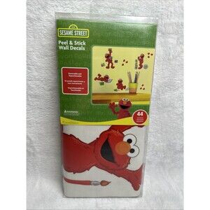 Vintage Sesame Street Wall Decal Stickers New In Package 44 Pieces